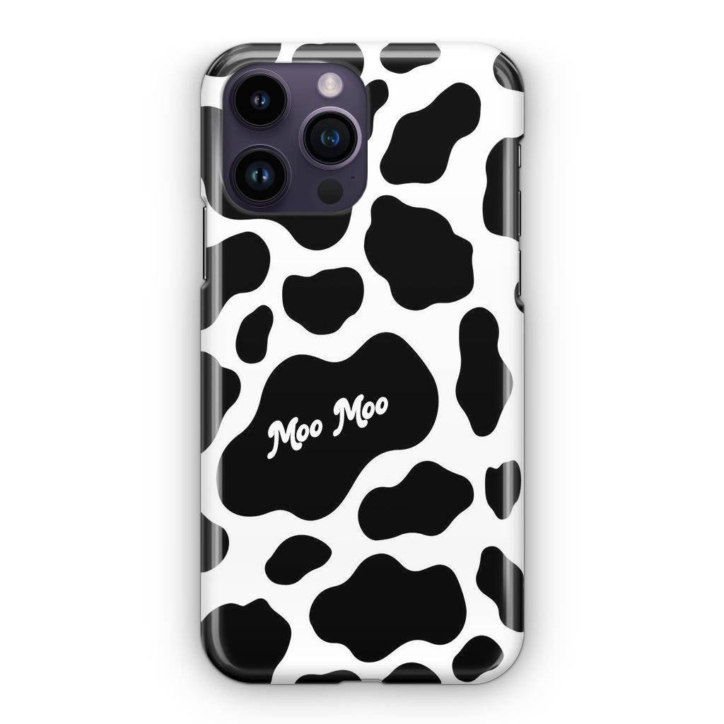 Moo Moo Pattern iPhone 14 Pro / 14 Pro Max Case