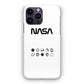 NASA Minimalist White iPhone 15 Pro / 15 Pro Max Case