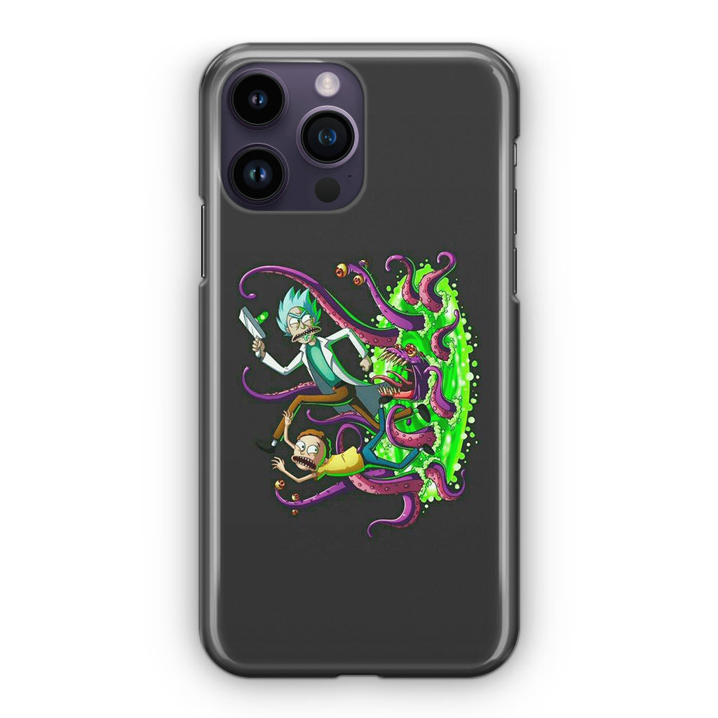 Rick And Morty Pass Through The Portal iPhone 14 Pro / 14 Pro Max Case