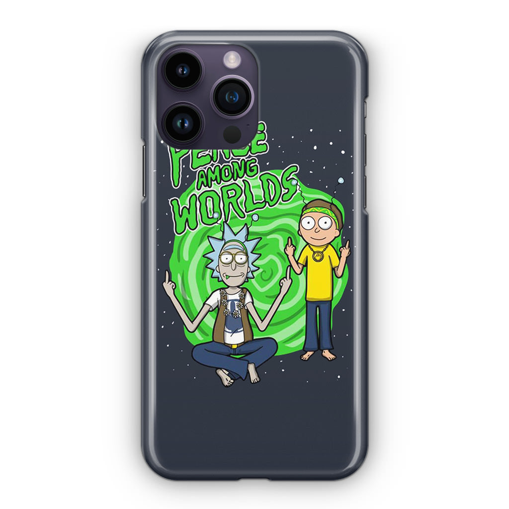 Rick And Morty Peace Among Worlds iPhone 14 Pro / 14 Pro Max Case