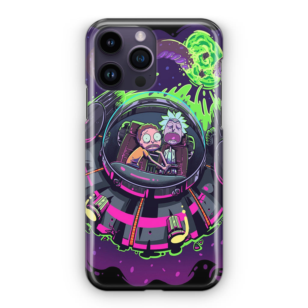 Rick And Morty Spaceship iPhone 15 Pro / 15 Pro Max Case