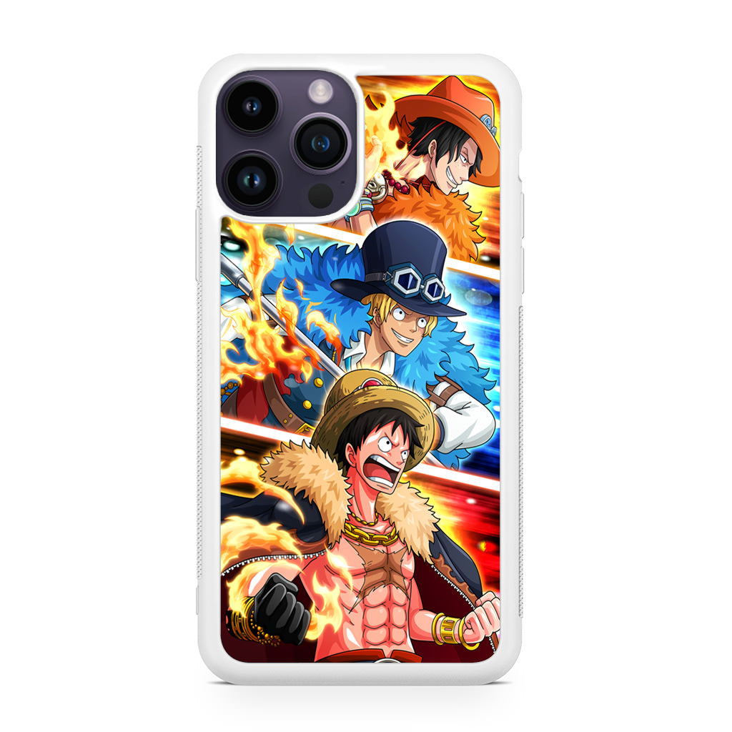 Ace Sabo Luffy iPhone 14 Pro / 14 Pro Max Case