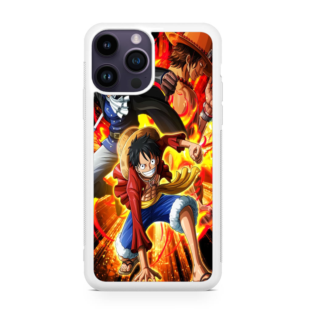 Ace Sabo Luffy Brotherhood iPhone 14 Pro / 14 Pro Max Case