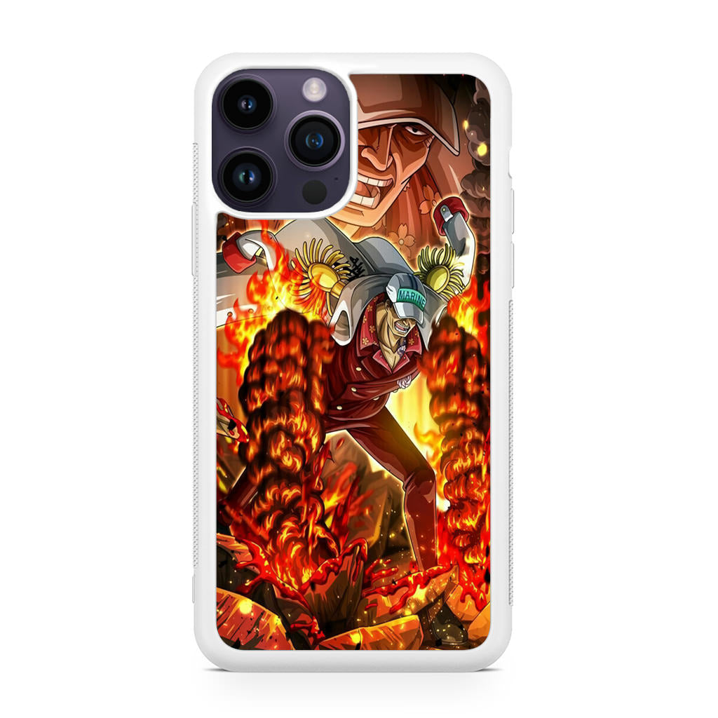 Akainu Exploding Volcano iPhone 14 Pro / 14 Pro Max Case