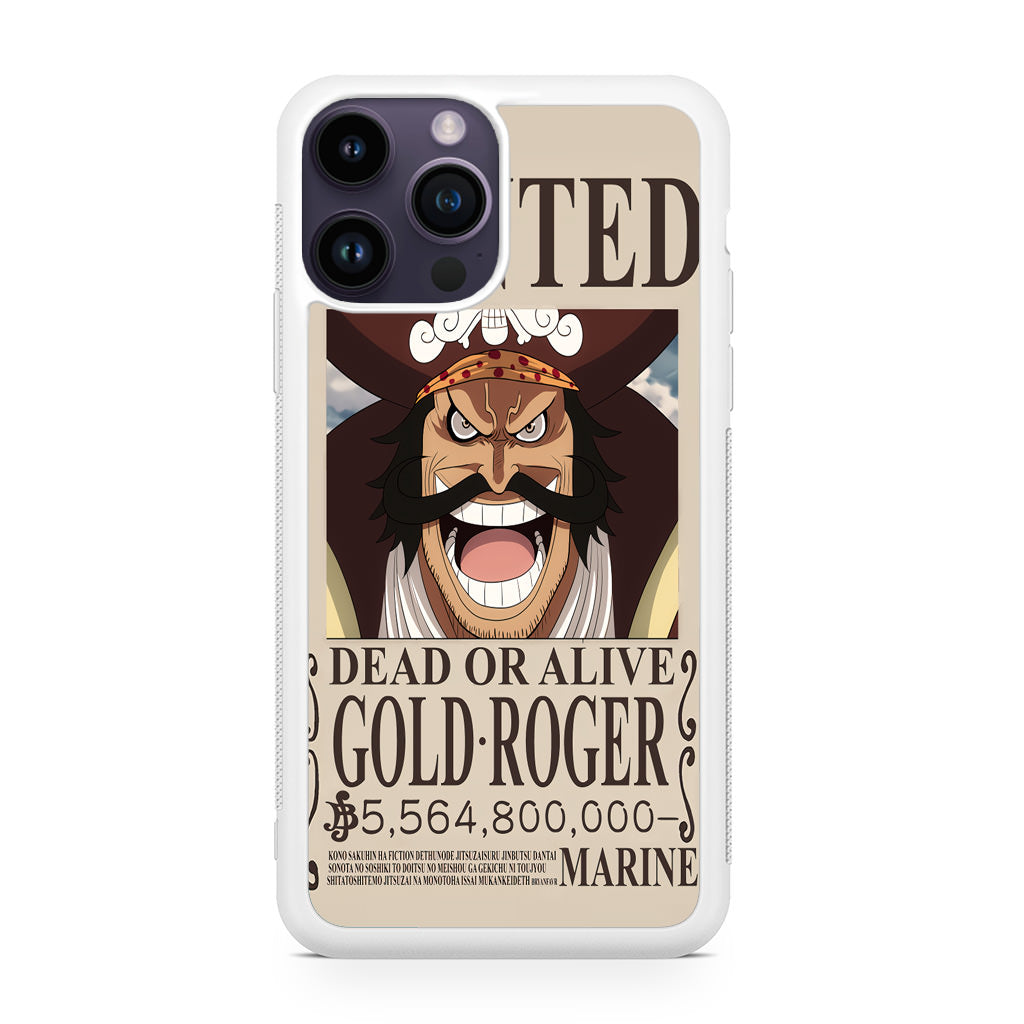 Gold Roger Bounty iPhone 14 Pro / 14 Pro Max Case