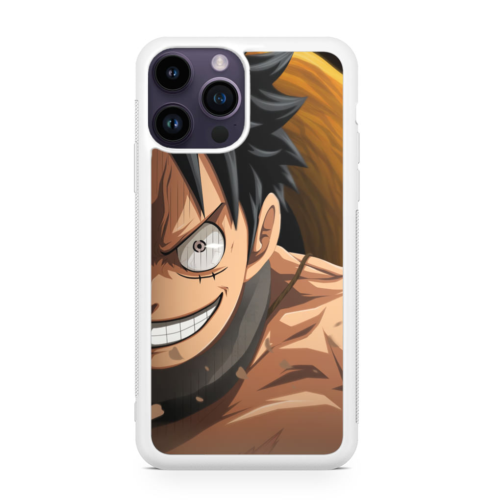 Luffy Half Smile iPhone 14 Pro / 14 Pro Max Case