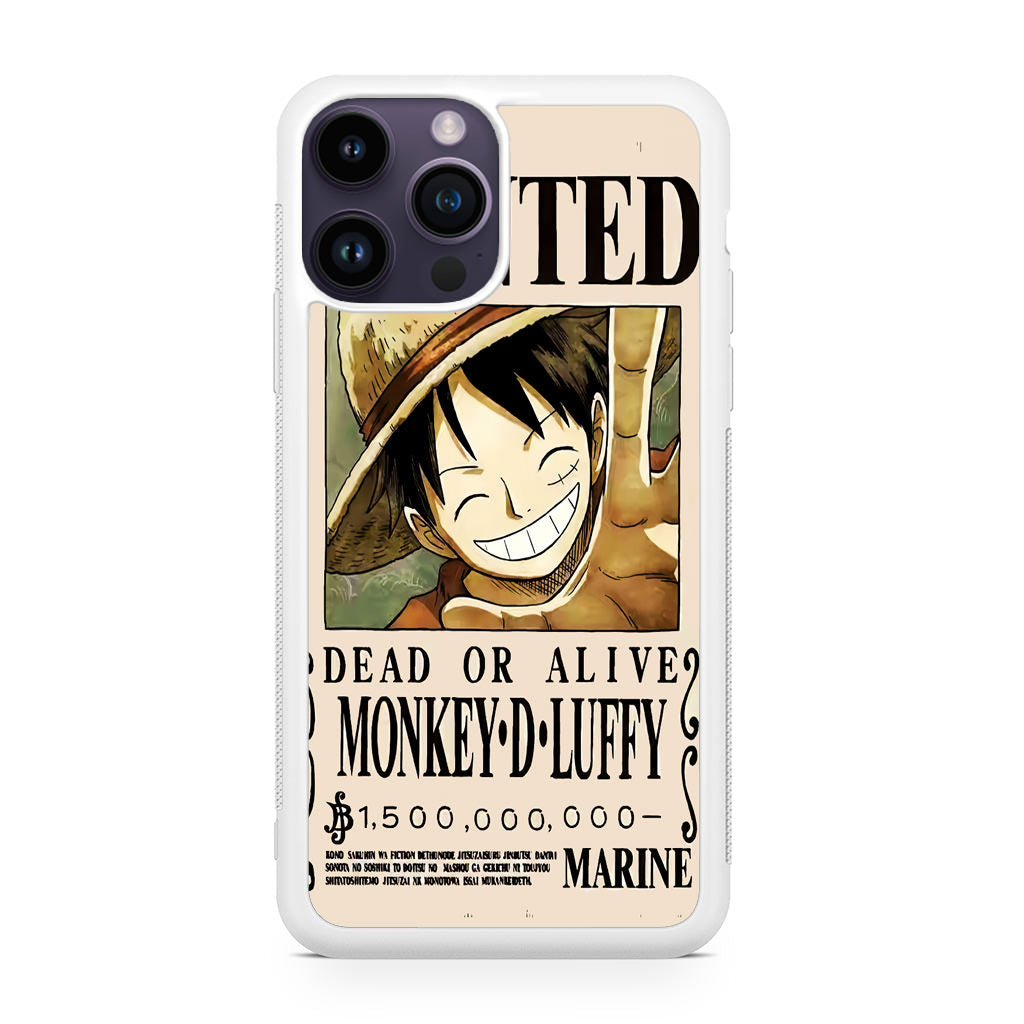 Monkey D Luffy Bounty iPhone 15 Pro / 15 Pro Max Case