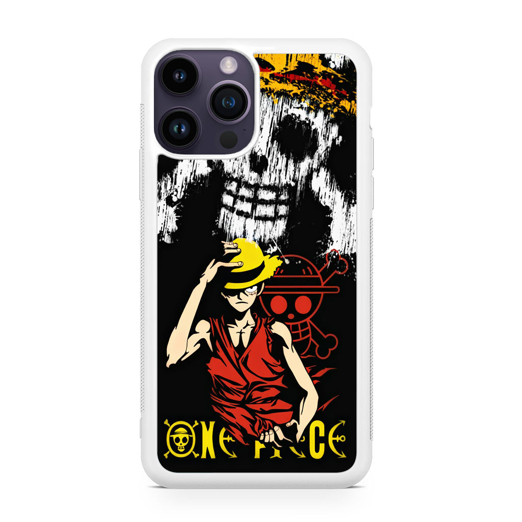 Monkey D Luffy Paint Art iPhone 14 Pro / 14 Pro Max Case