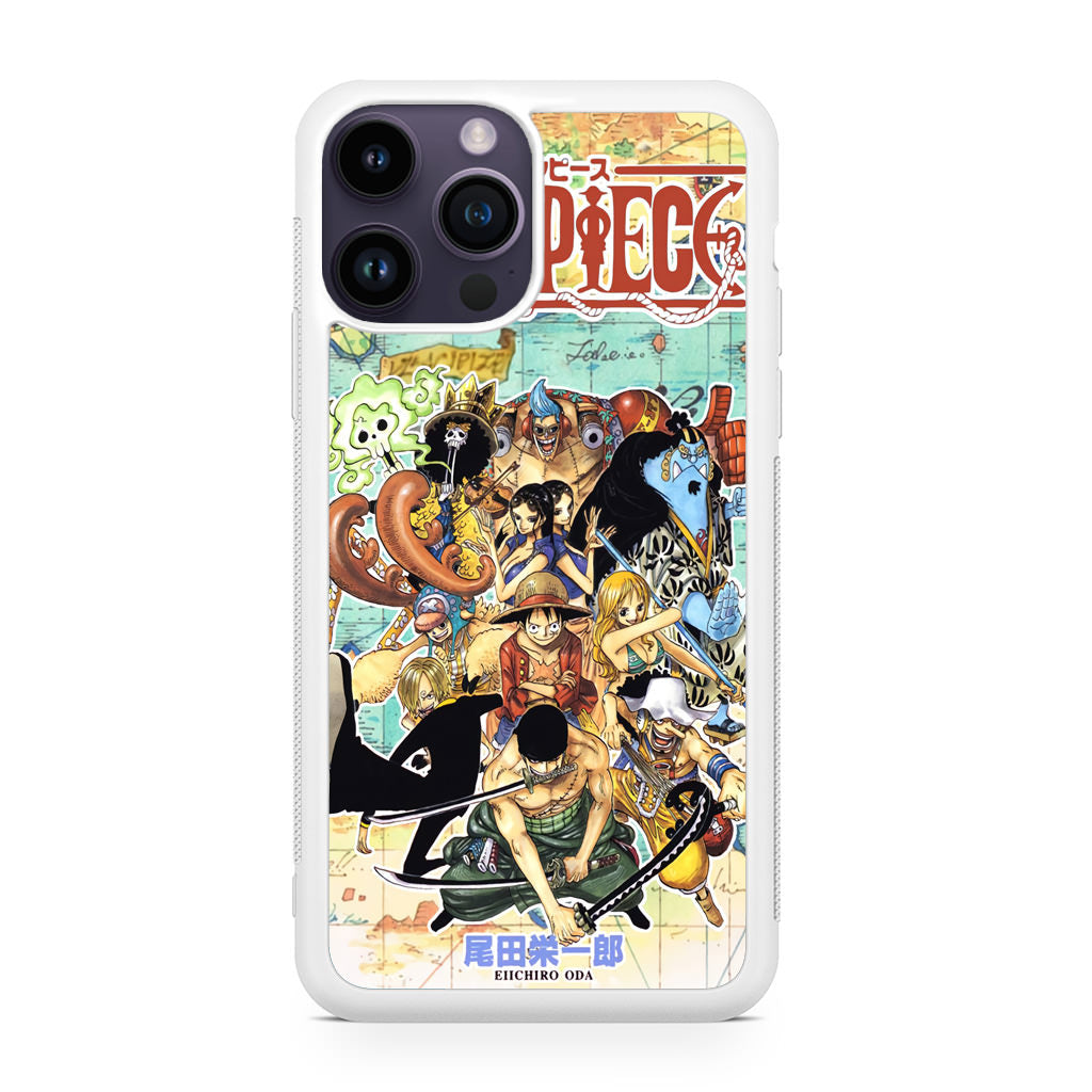 One Piece Comic Straw Hat Pirate iPhone 14 Pro / 14 Pro Max Case
