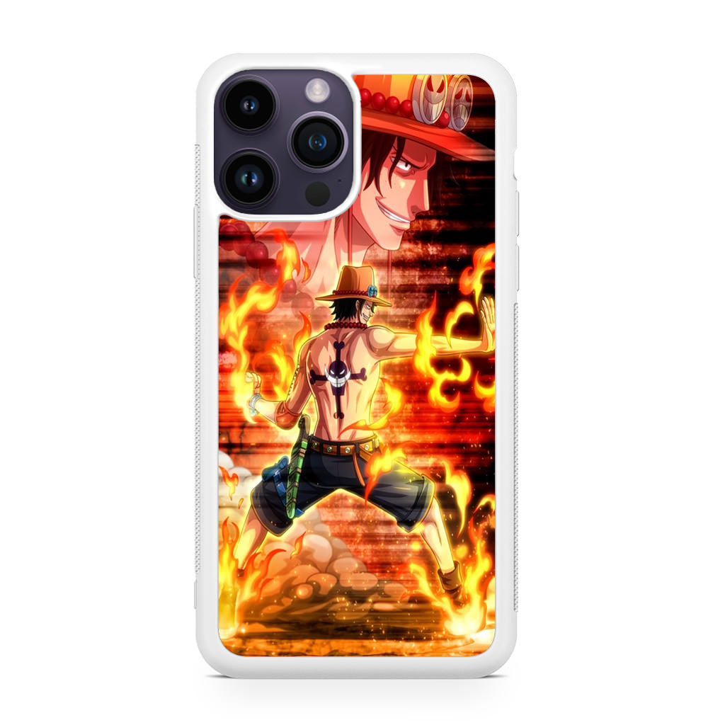 Portgas D Ace One Piece iPhone 14 Pro / 14 Pro Max Case