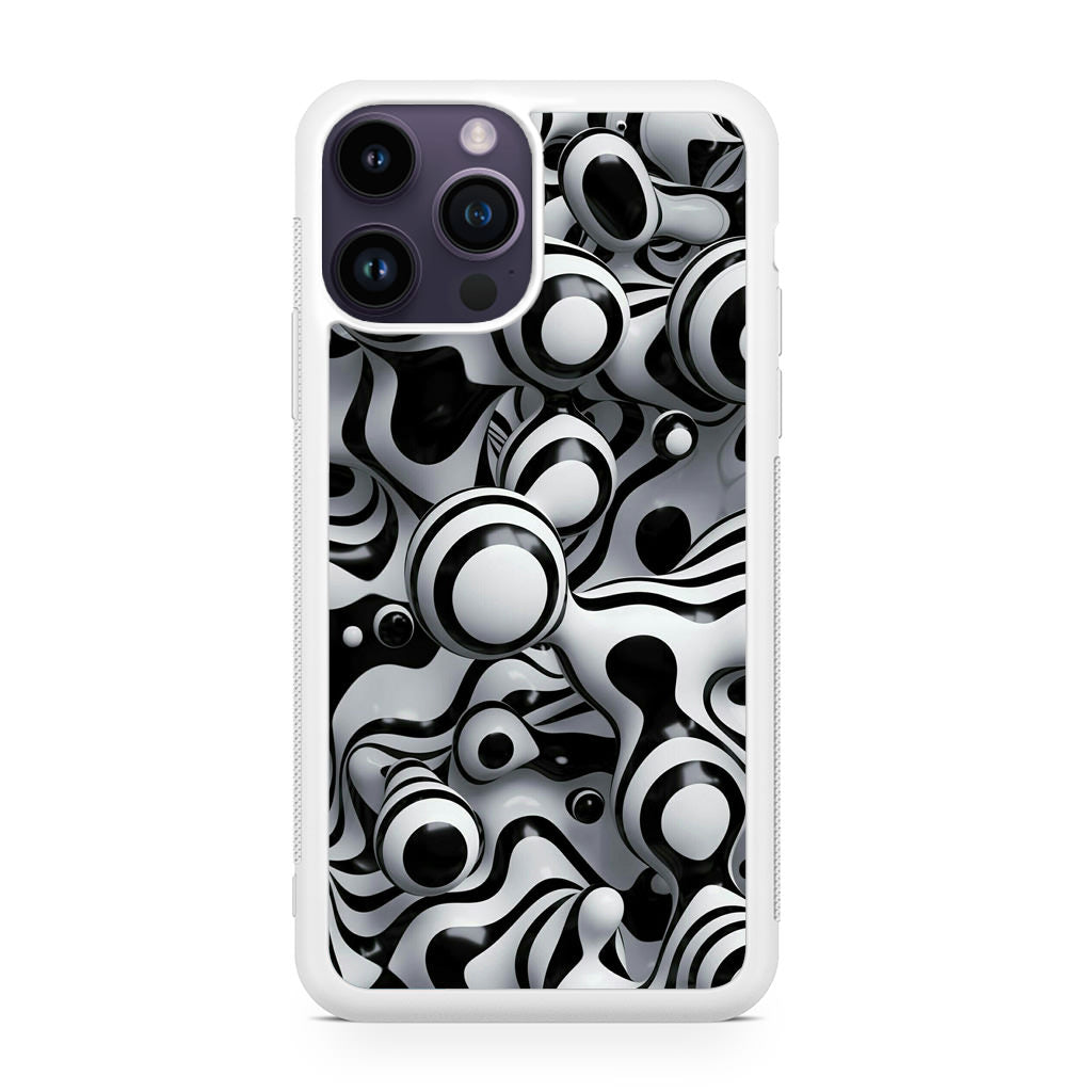 Abstract Art Black White iPhone 14 Pro / 14 Pro Max Case