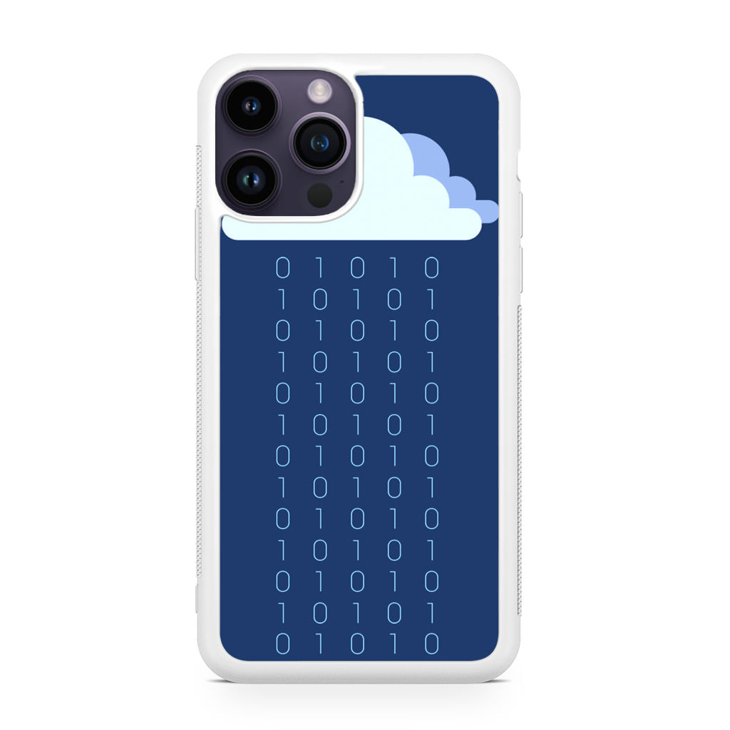 Abstract Binary Minimalist iPhone 14 Pro / 14 Pro Max Case