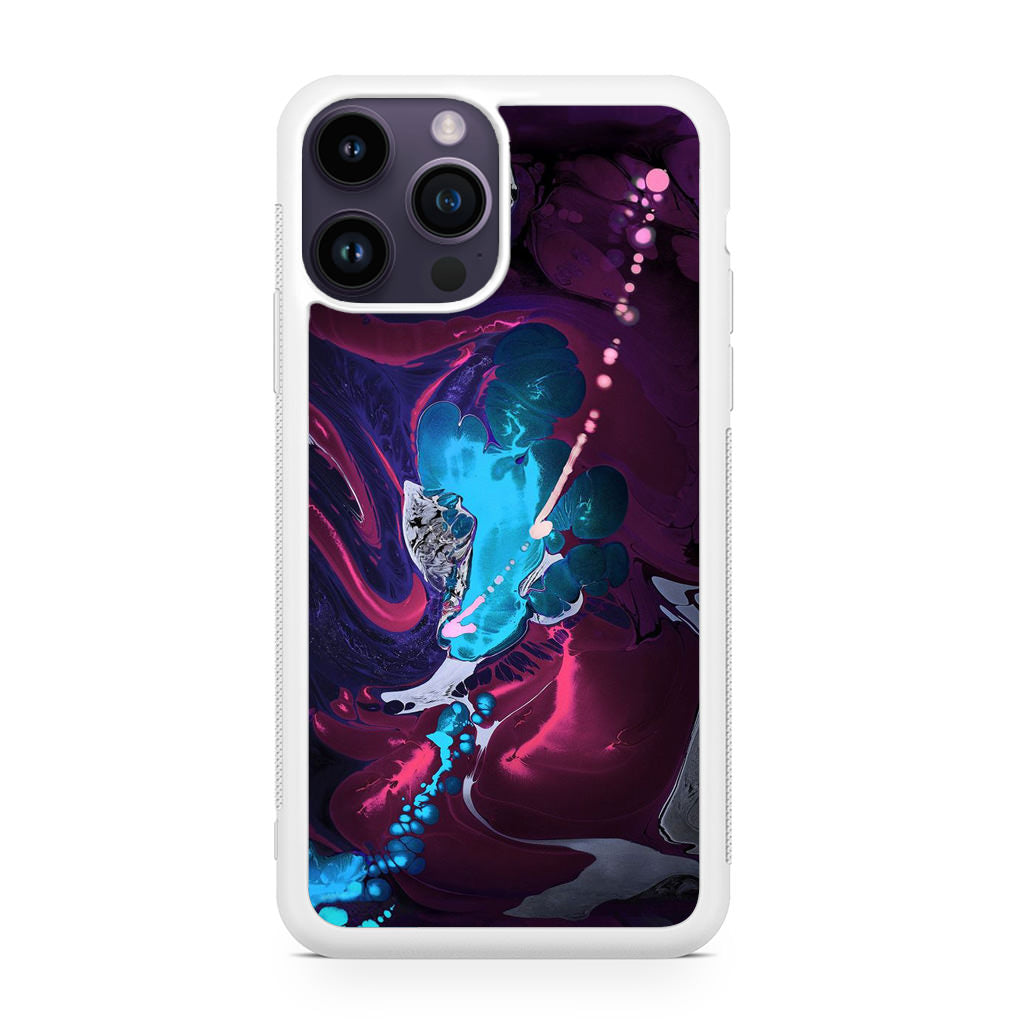 Abstract Purple Blue Art iPhone 15 Pro / 15 Pro Max Case