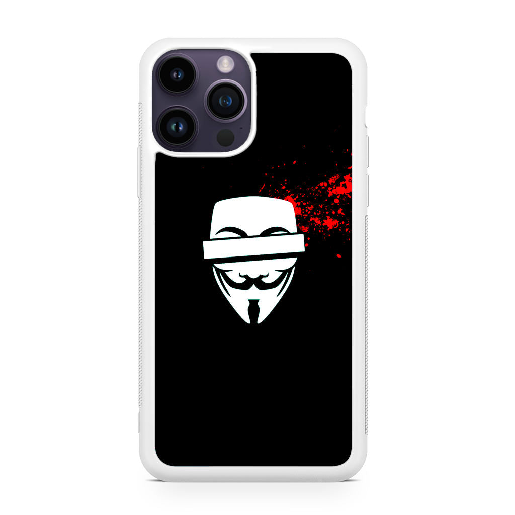 Anonymous Blood Splashes iPhone 14 Pro / 14 Pro Max Case