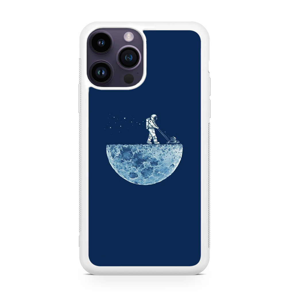 Astronaut Mowing The Moon iPhone 14 Pro / 14 Pro Max Case