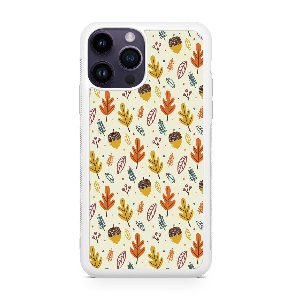 Autumn Things Pattern iPhone 14 Pro / 14 Pro Max Case