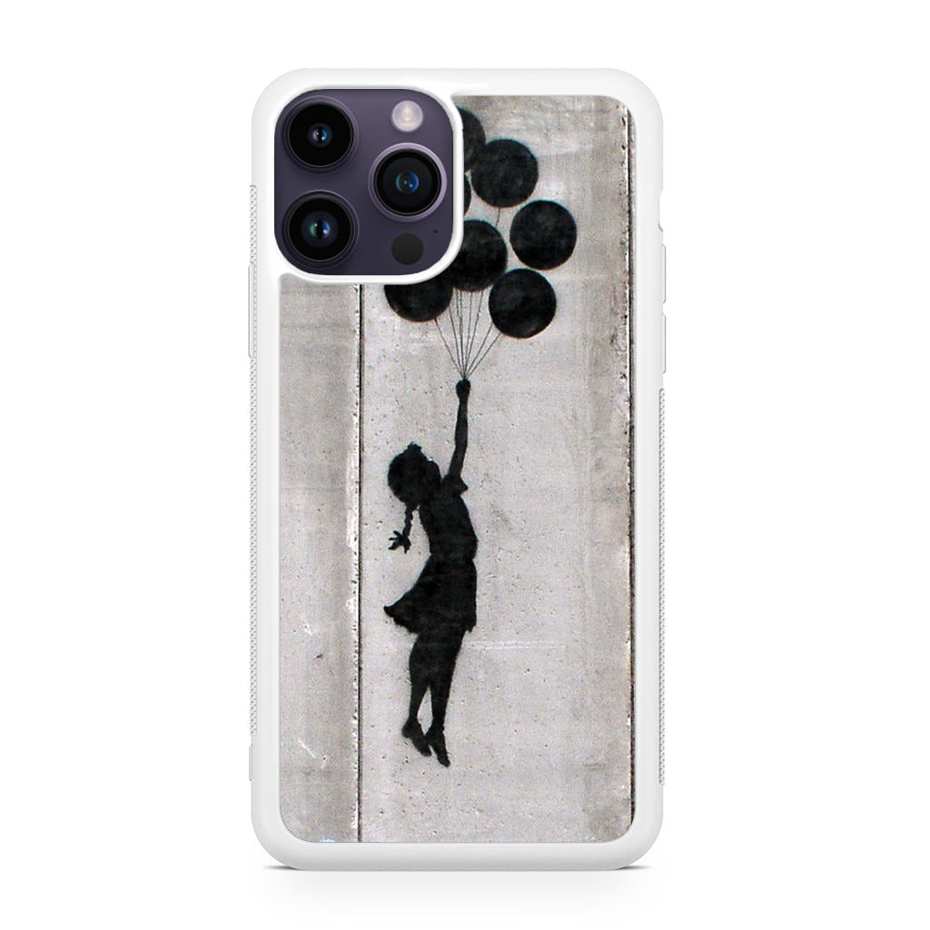 Banksy Girl With Balloons iPhone 14 Pro / 14 Pro Max Case