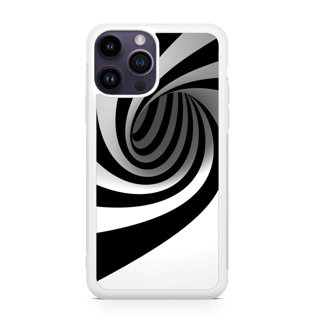 Black and White Twist iPhone 14 Pro / 14 Pro Max Case