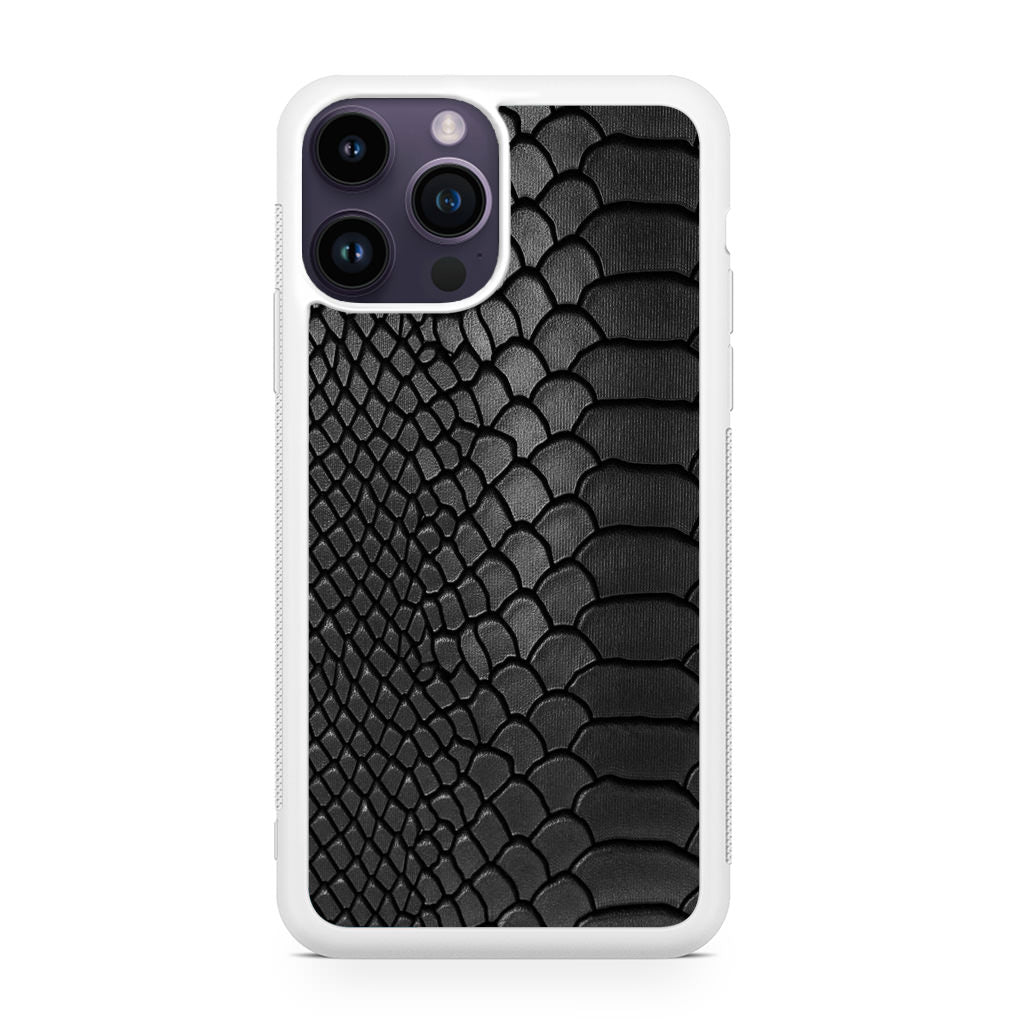 Black Snake Skin Texture iPhone 14 Pro / 14 Pro Max Case