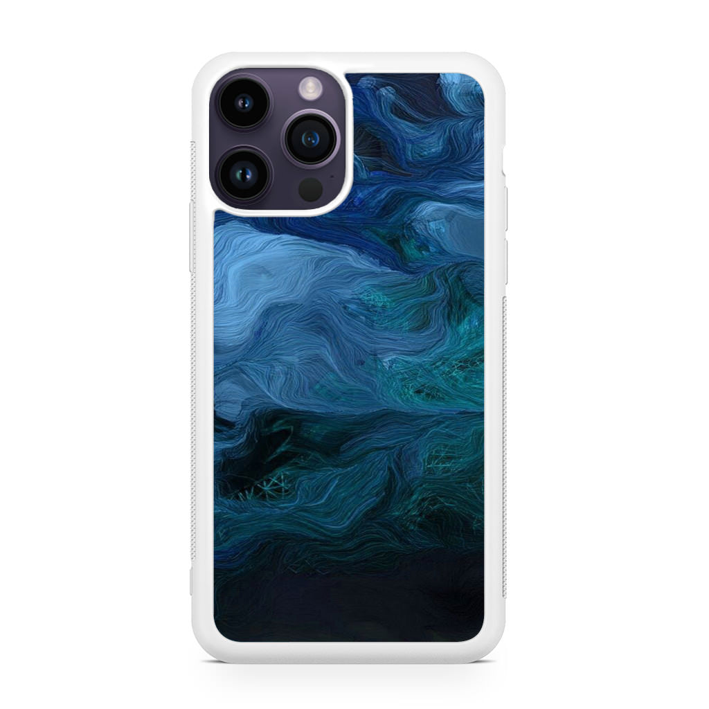 Blue Abstract Art iPhone 14 Pro / 14 Pro Max Case