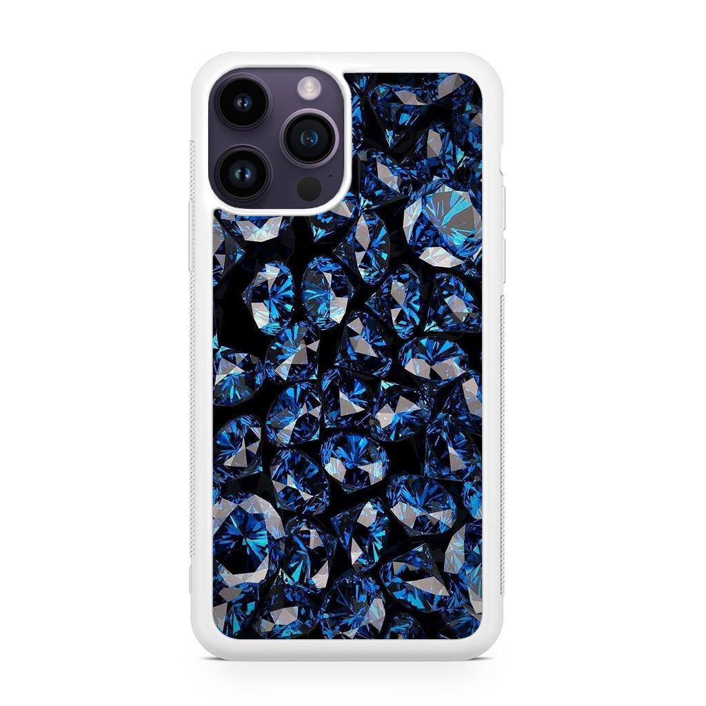 Blue Diamonds Pattern iPhone 14 Pro / 14 Pro Max Case