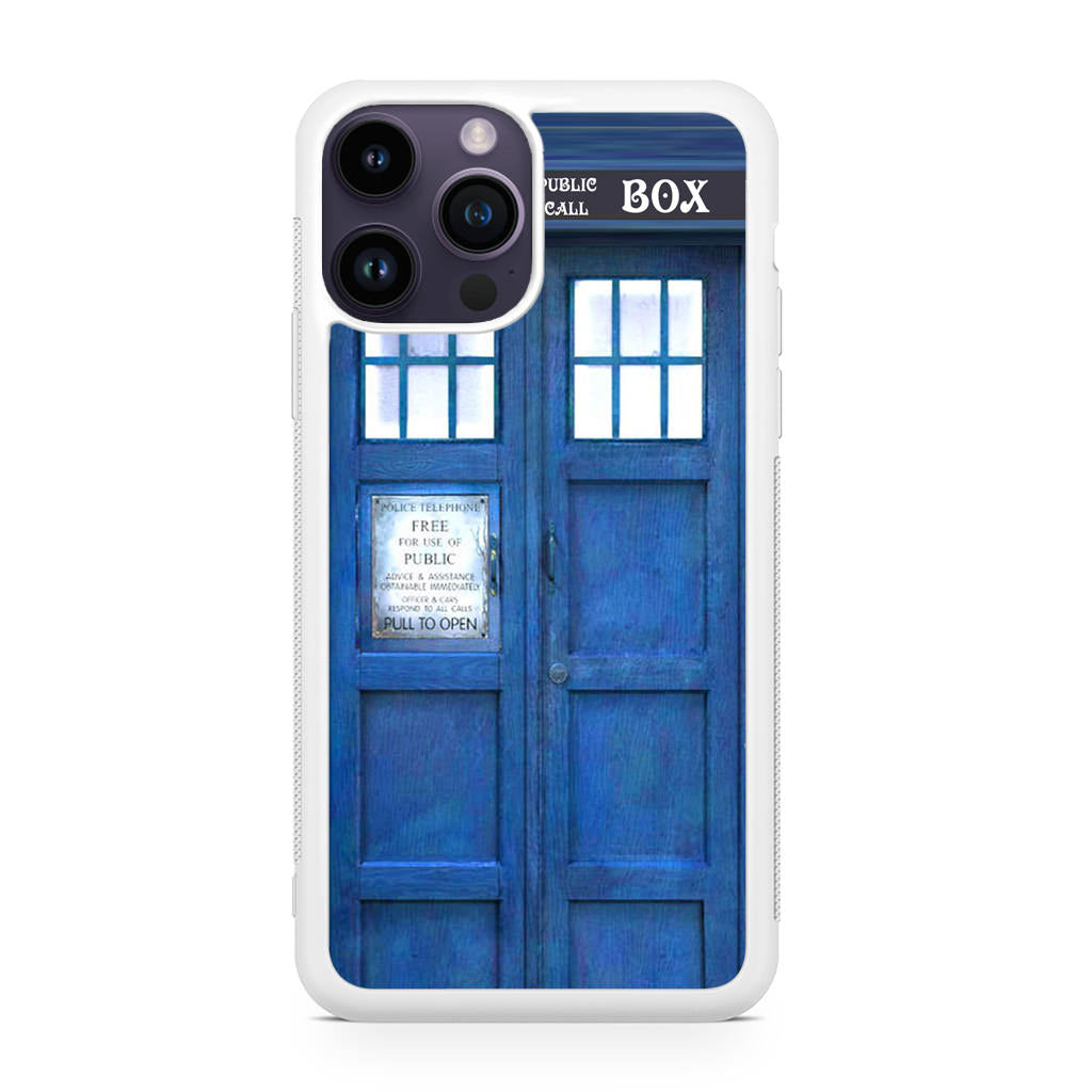 Blue Police Call Box iPhone 14 Pro / 14 Pro Max Case