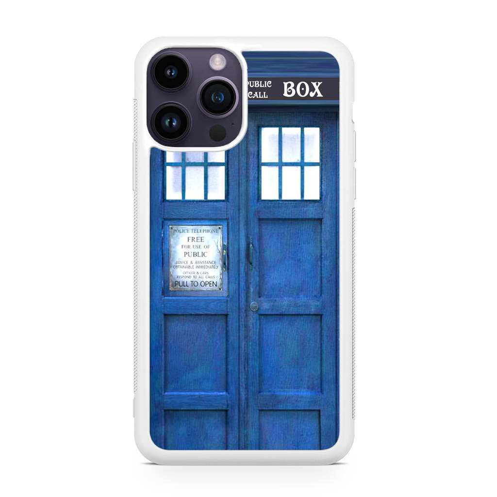 Blue Police Call Box iPhone 15 Pro / 15 Pro Max Case