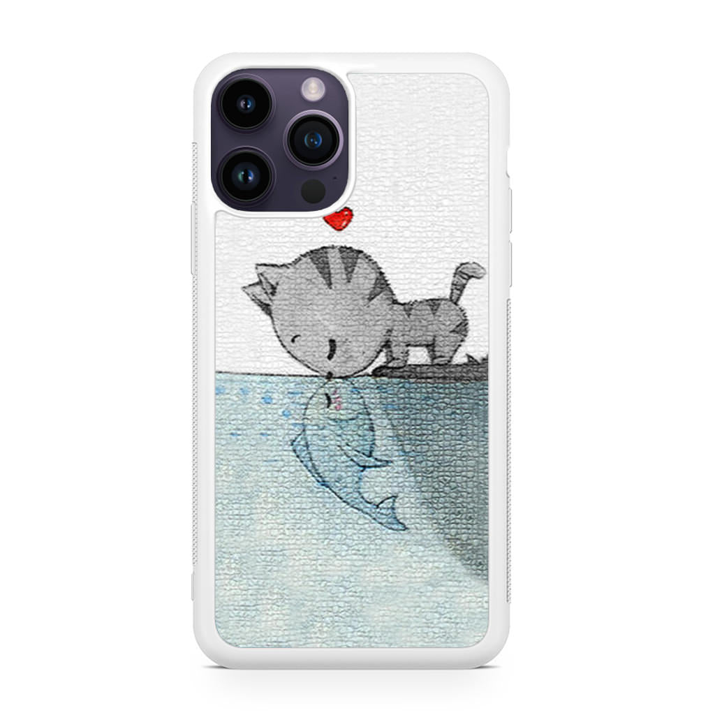 Cat Fish Kisses iPhone 14 Pro / 14 Pro Max Case