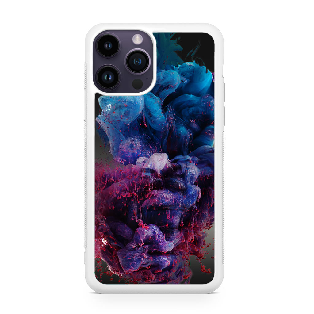 Colorful Dust Art on Black iPhone 14 Pro / 14 Pro Max Case