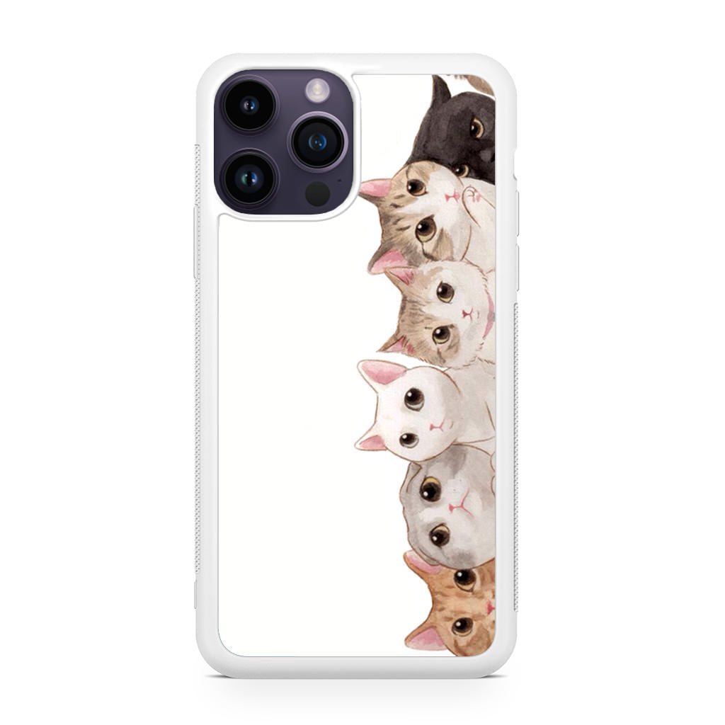 Cute Cats Vertical iPhone 14 Pro / 14 Pro Max Case