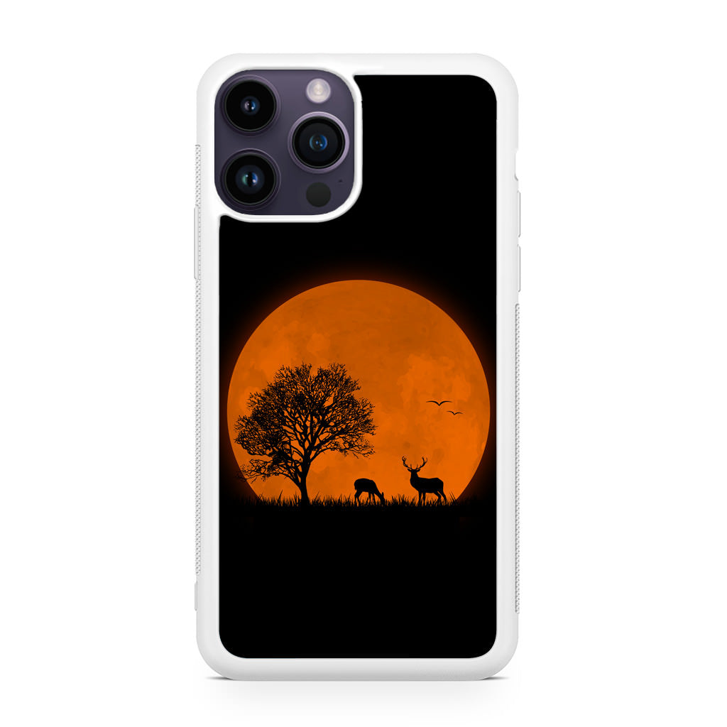 Deer Silhouette iPhone 14 Pro / 14 Pro Max Case