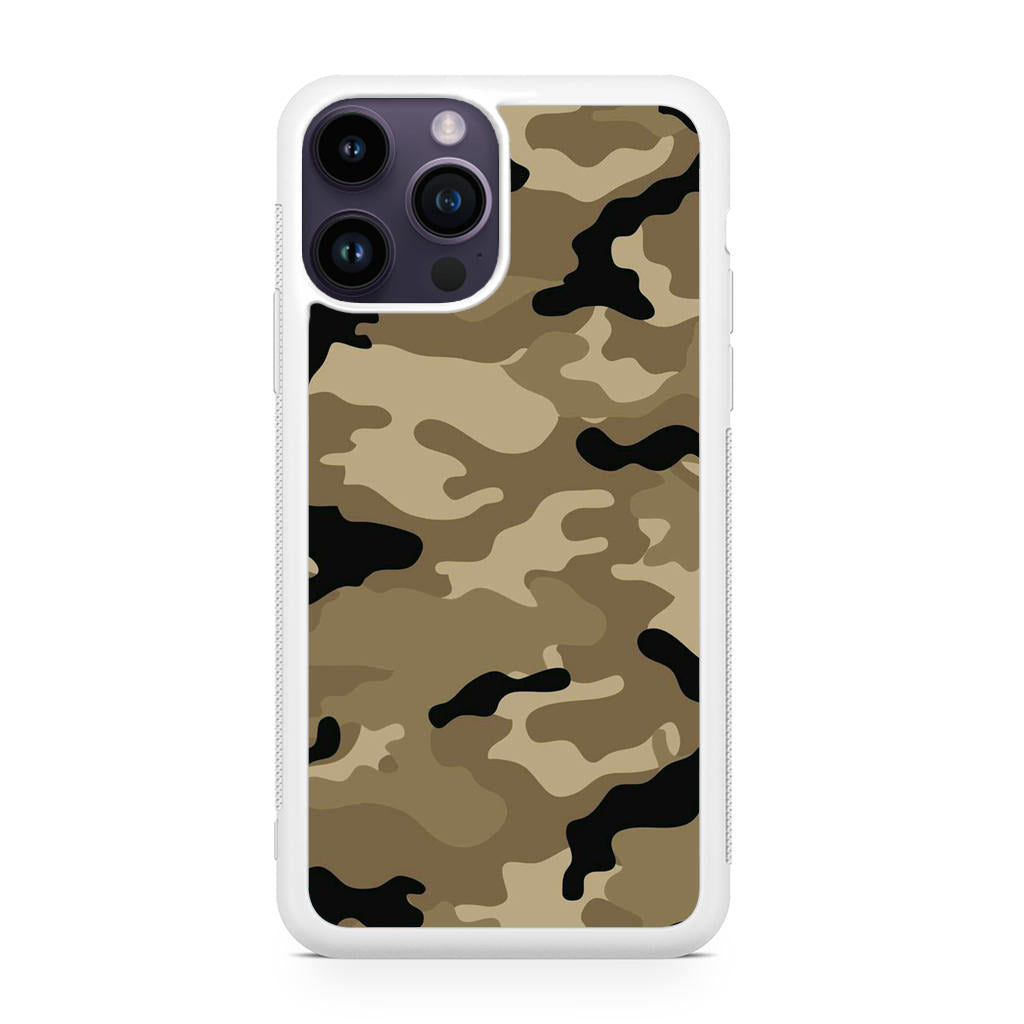 Desert Military Camo iPhone 14 Pro / 14 Pro Max Case