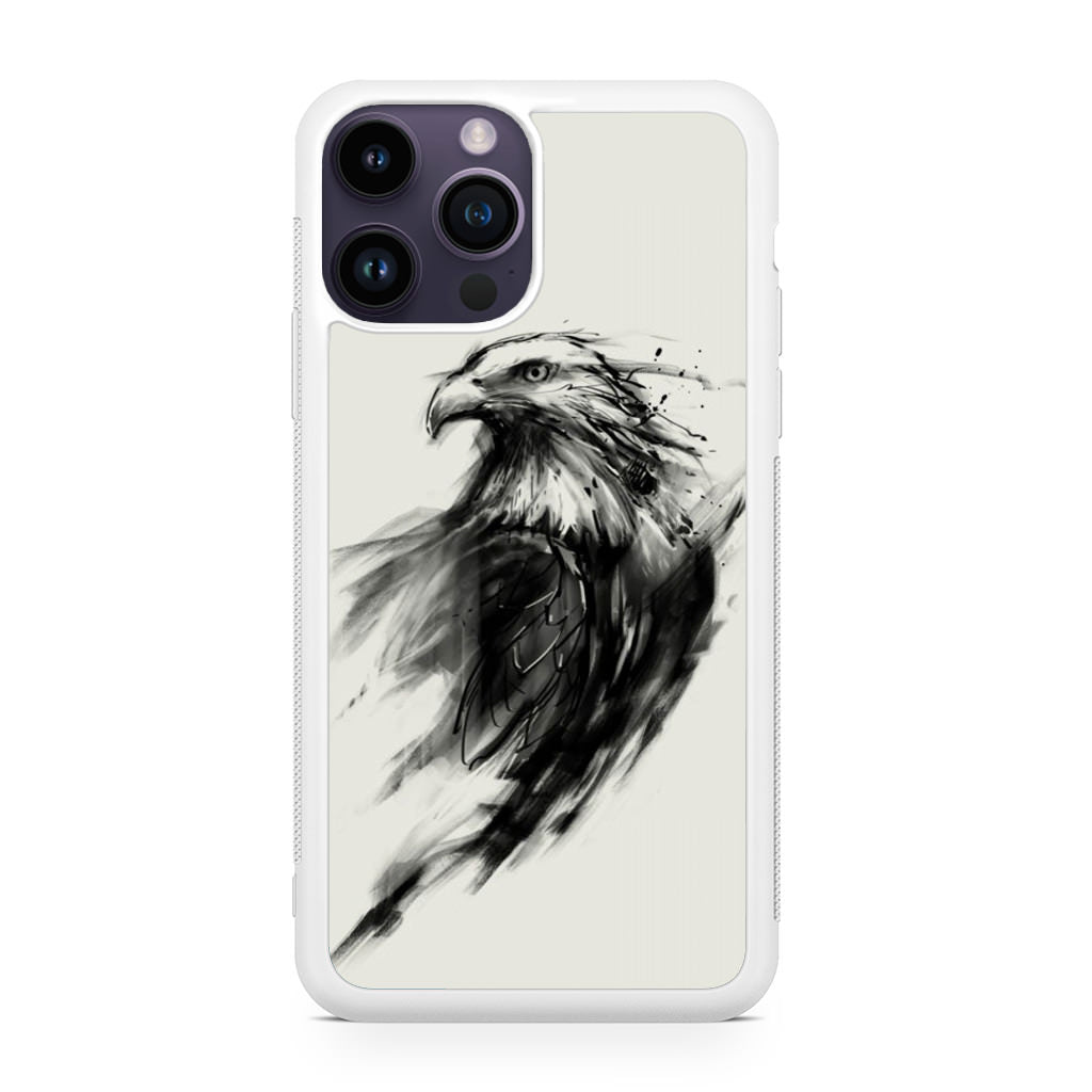 Eagle Art Black Ink iPhone 14 Pro / 14 Pro Max Case