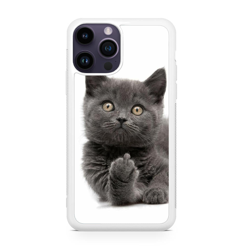 Finger British Shorthair Cat iPhone 14 Pro / 14 Pro Max Case