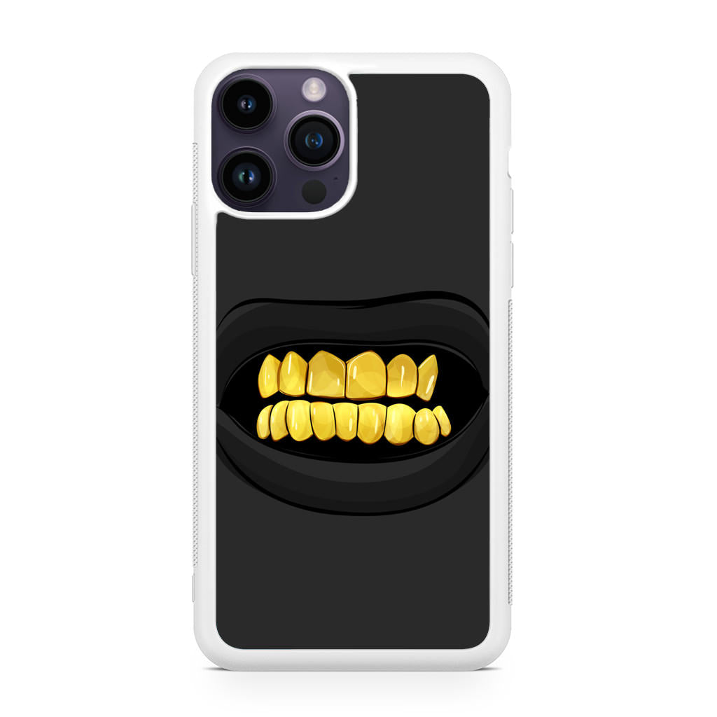 Gold Grillz iPhone 14 Pro / 14 Pro Max Case