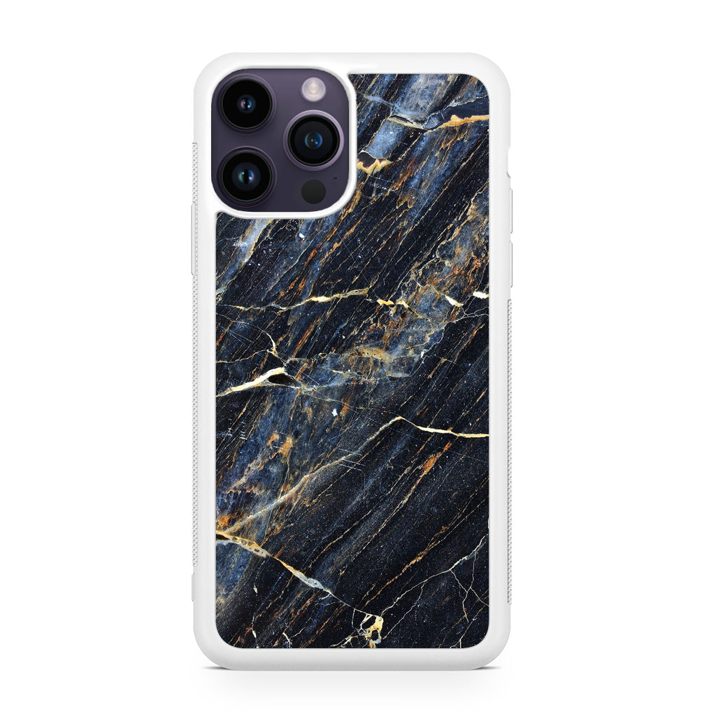 Golden Black Marble iPhone 14 Pro / 14 Pro Max Case