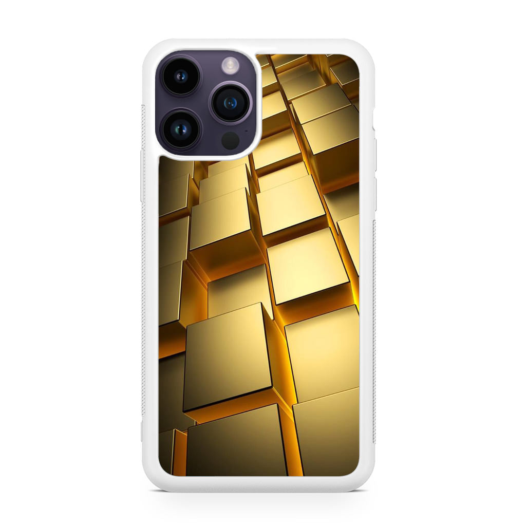 Golden Cubes iPhone 15 Pro / 15 Pro Max Case