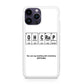 Humor Funny with Chemistry iPhone 14 Pro / 14 Pro Max Case