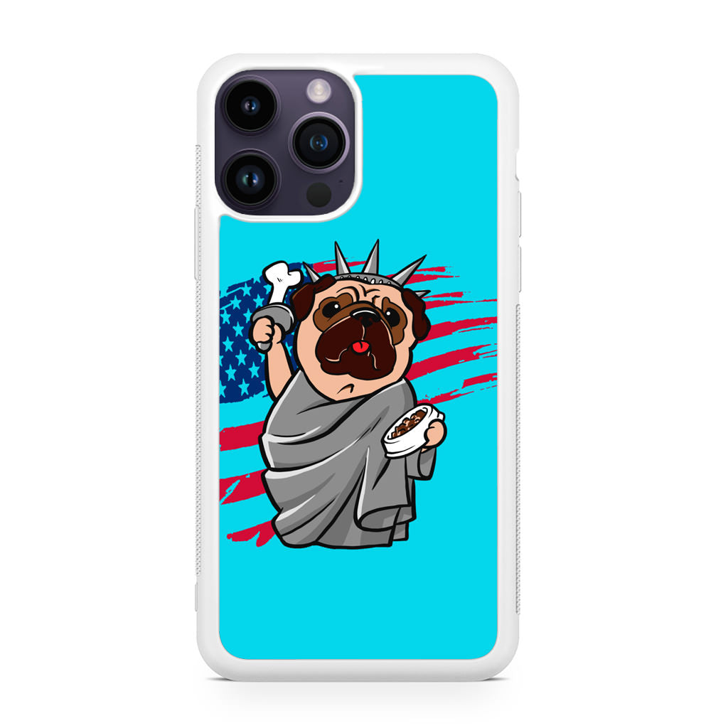 Independence Day Pug iPhone 14 Pro / 14 Pro Max Case