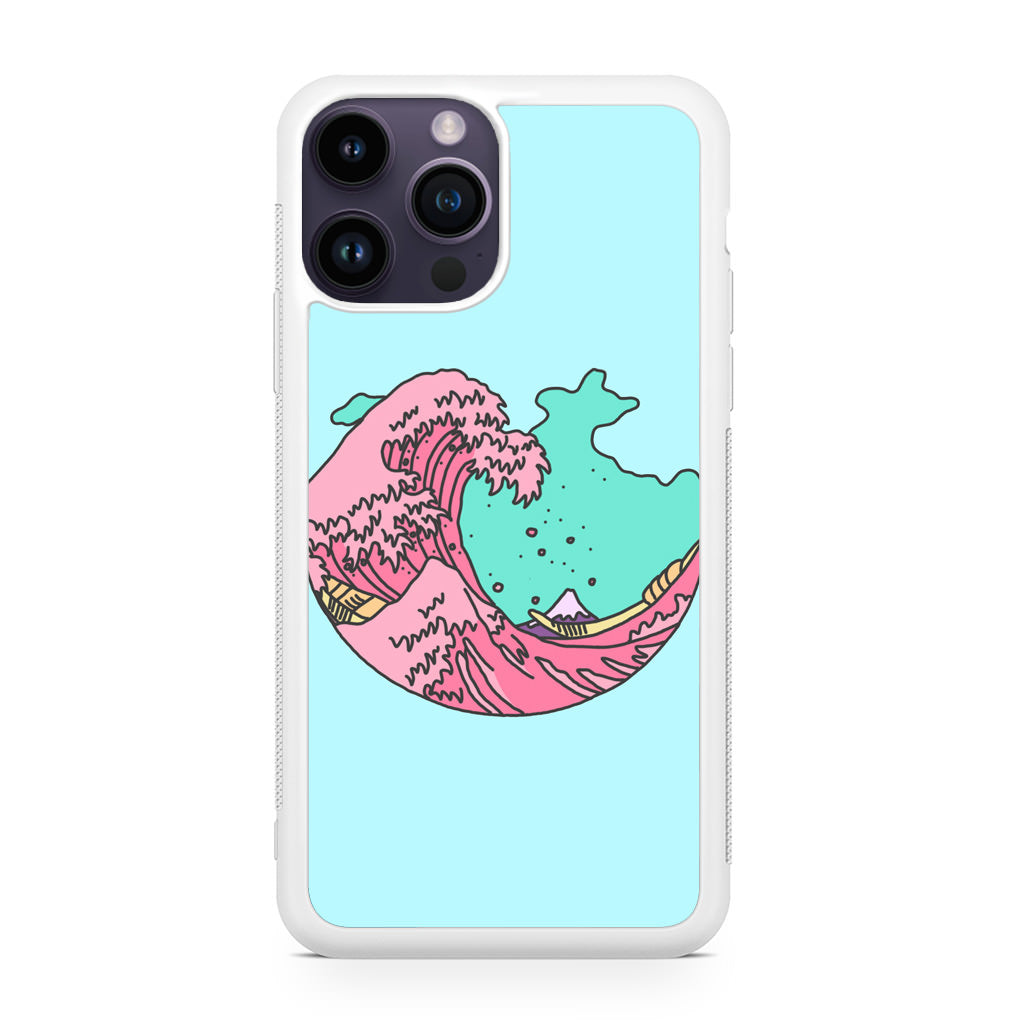 Japanese Pastel Wave iPhone 14 Pro / 14 Pro Max Case