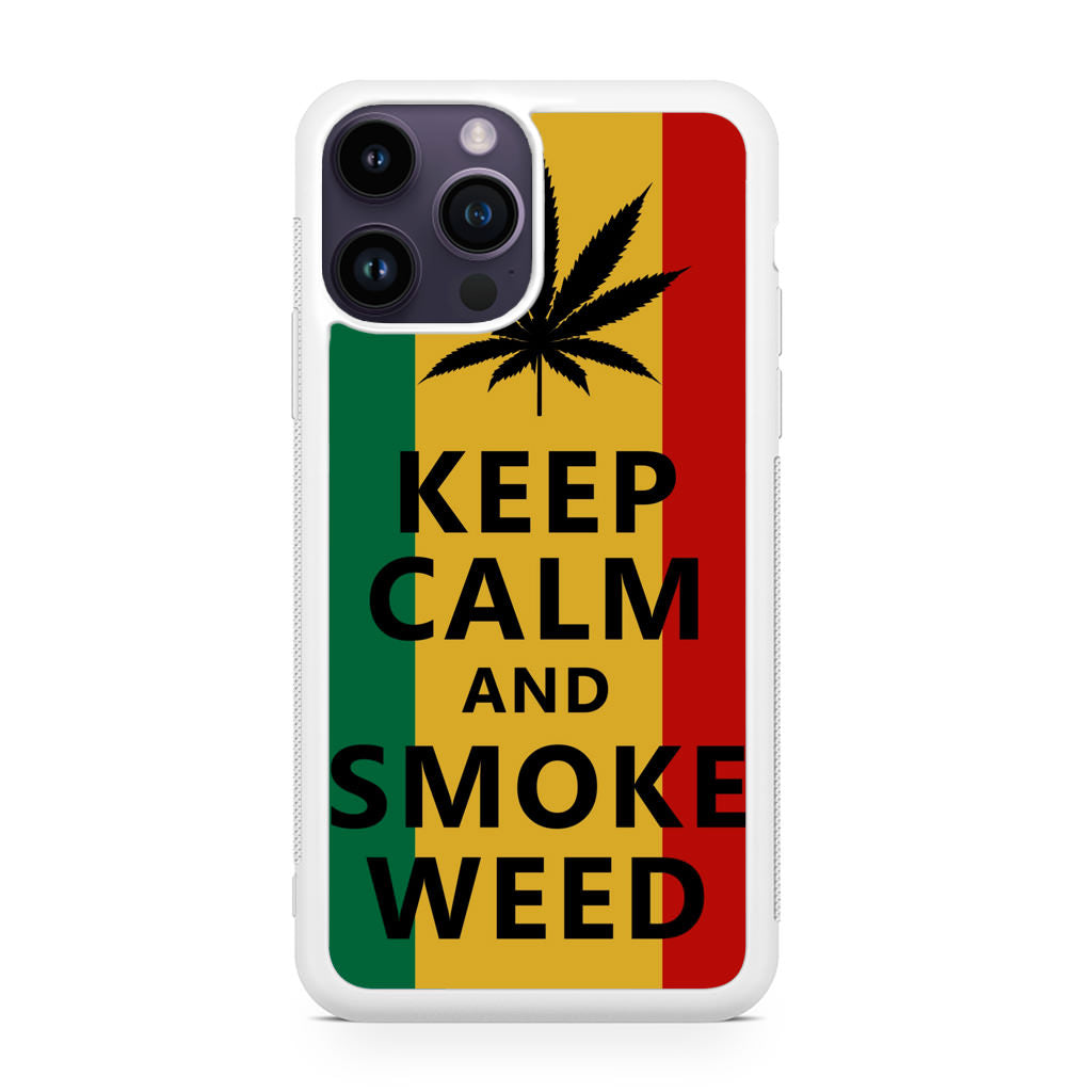 Keep Calm And Smoke Weed iPhone 14 Pro / 14 Pro Max Case