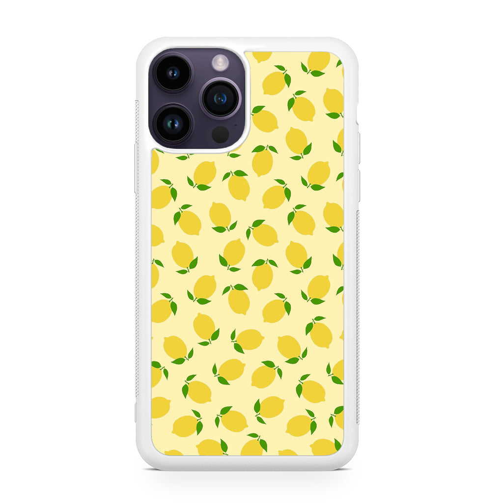 Lemons Fruit Pattern iPhone 14 Pro / 14 Pro Max Case