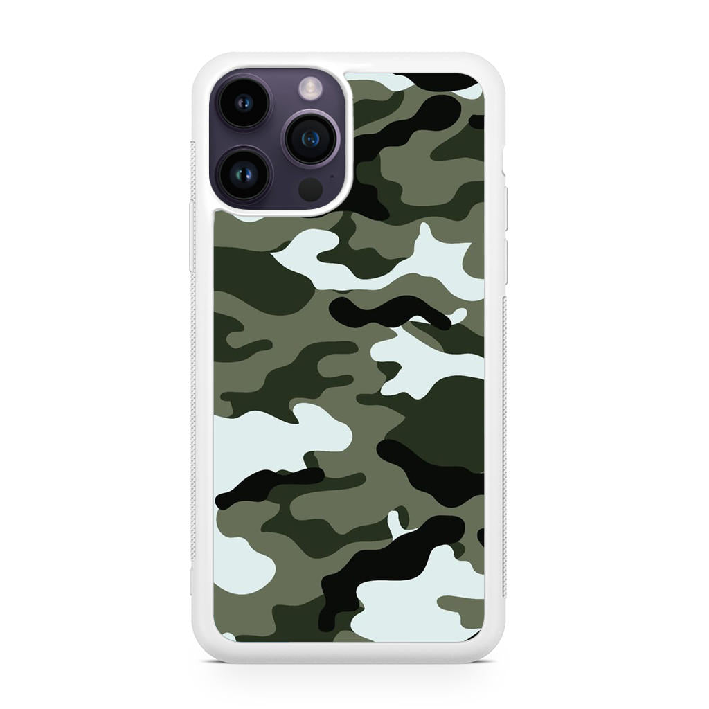 Military Green Camo iPhone 14 Pro / 14 Pro Max Case