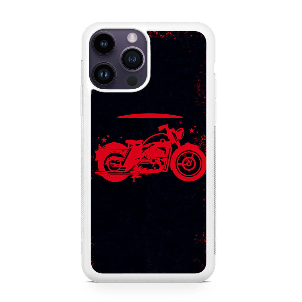 Motorcycle Red Art iPhone 14 Pro / 14 Pro Max Case