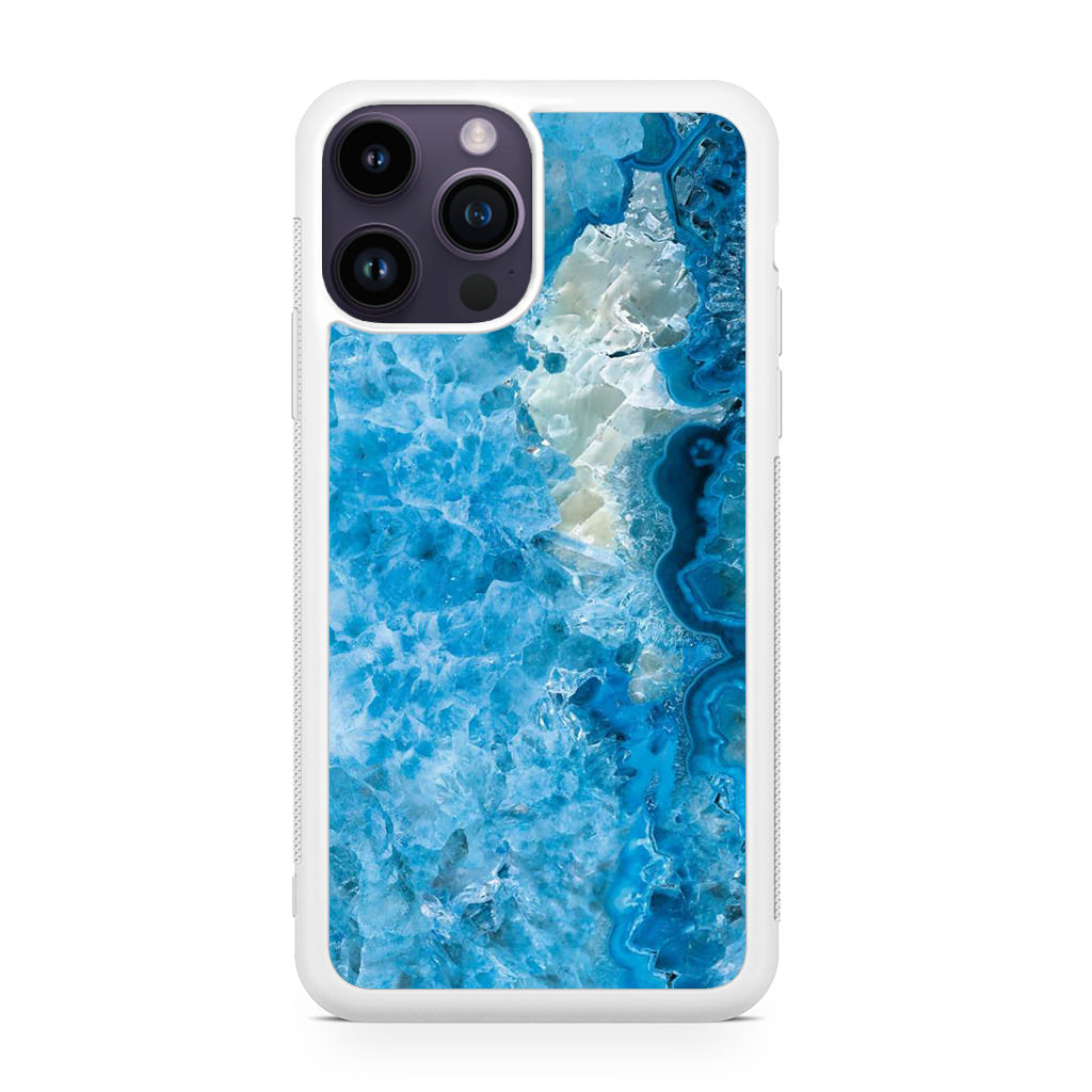 Navy Blue Marble iPhone 15 Pro / 15 Pro Max Case