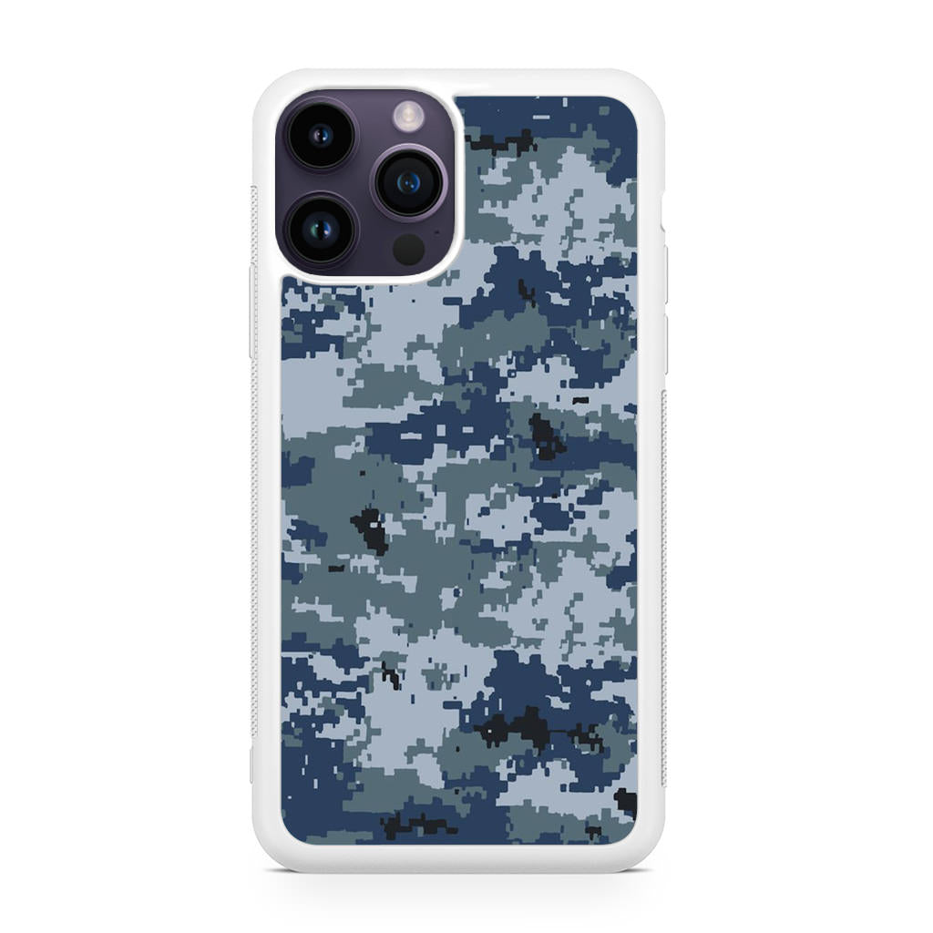 Navy Camo iPhone 14 Pro / 14 Pro Max Case