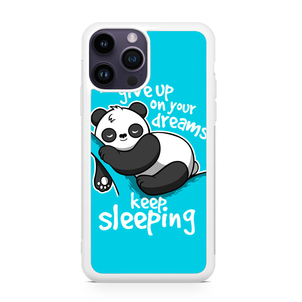 Panda Keep Sleeping iPhone 14 Pro / 14 Pro Max Case