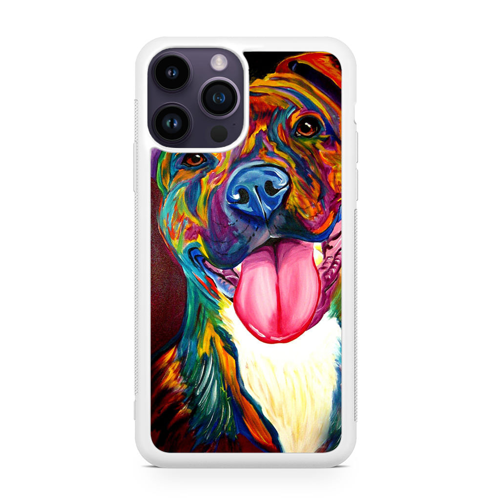 Pitbull Painting Art iPhone 14 Pro / 14 Pro Max Case