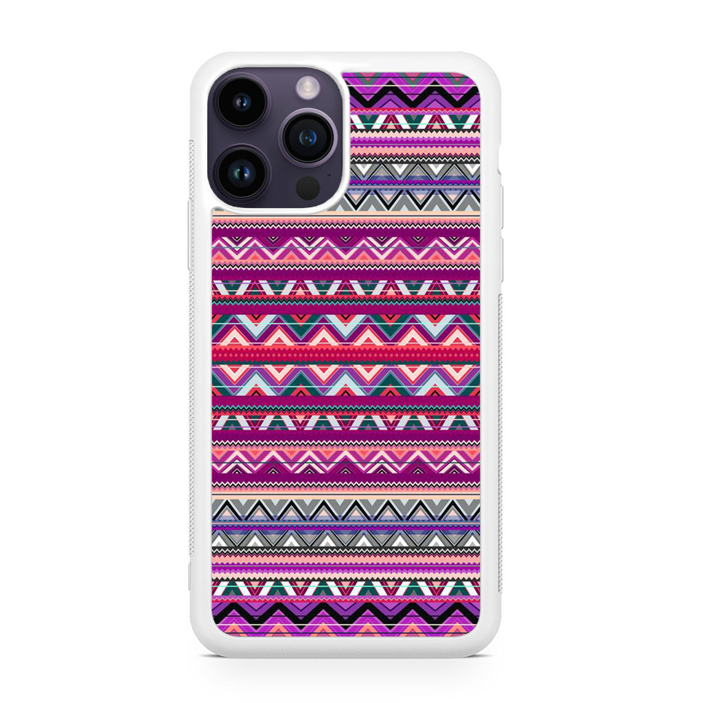 Purple Aztec Art iPhone 14 Pro / 14 Pro Max Case