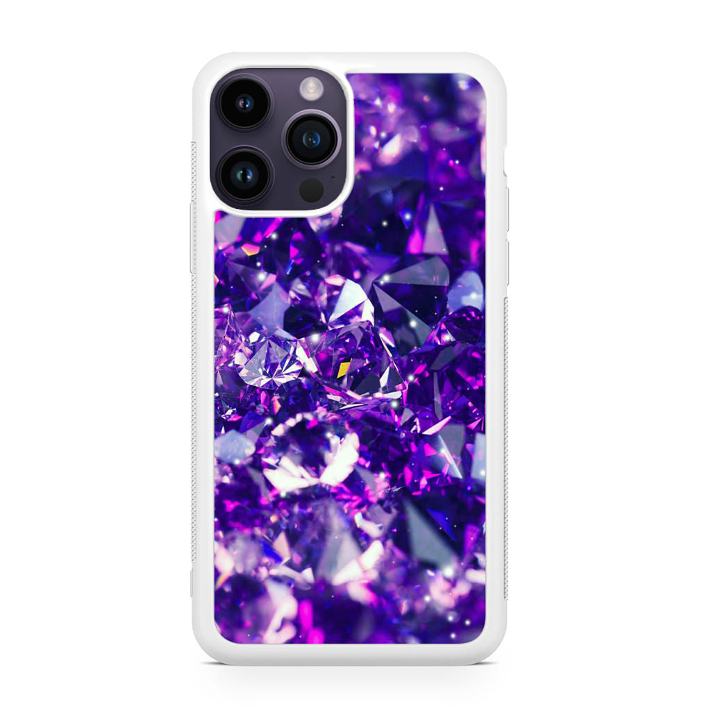 Purple Crystal iPhone 14 Pro / 14 Pro Max Case